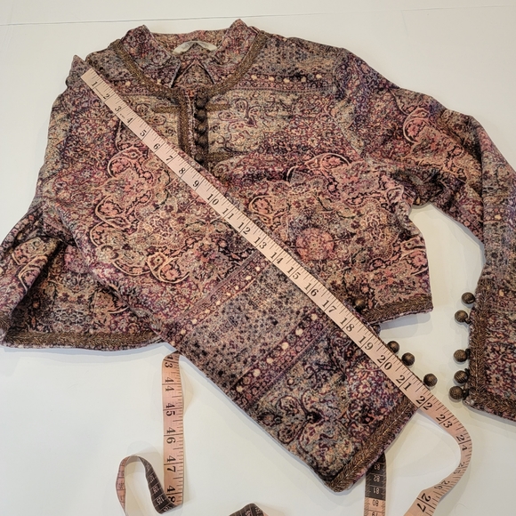 Soft Surroundings Icon Velvet Bolero  Crop Shrug Urbina Umber Size PM - Picture 15 of 16